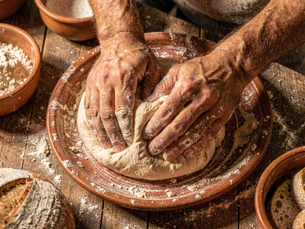Bread kneading technique
